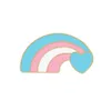 LGBT ROZE WIT BLAUWE REGENBOOG VLAG HART HART BROOCH LEUK ANIME MILIEG Games Harde emailpennen Verzamel metalen cartoon broche Backpack Hat Bagel Rapel Badges