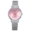 Montres féminines Montres pour femmes Luxury Silver Popular Pink Dow