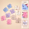 2PCS / Set Baby Hair Clips For Girls Hairpins Pu Leather Butterfly Hair Bows Enfants Barrettes