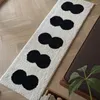 Carpets Soft Fluffy Carpet For Bedside Bedroom Plushy Area Floor Pad Doormat Home Room Decor Aesthetic Black And White