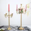 Candle Holders Vintage European Holder Centerpiece Retro Tall Luxury Modern Pillar Portavelas Living Room Decoration