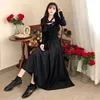 Casual Dresses Halter Cross Party Bring Long-sleeved Female Temperament Of The Spring And Autumn Period Charge Waist Sexy Big Dress