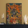 MAHAKALA BUDDHA BUDDHA BUDDHA TIBETAN POSTER RELIGIORE RELIGIO E DAMPATI