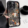 Caso de silicone líquido para Xiaomi Redmi Nota 12 11 10 Pro 9 8 9S 10S 11S 11A 12c 9A 9C 9T POCO X5 C31 C55 M3 Tampa de flores retro