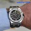 AP Tourbillon Army Watchwatch Royal Oak Offshore -Serie Präzision Stahl Gummi -Gummi -Automatikmaschinen 15720 Luxus Uhr 15720CN.OO.A002CA.01