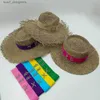 Sombreros de borde anchos sombreros de cubo de trigo de paja de paja verano