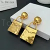 Backs Ohrringe zu Reines Vintage Golden Ohrclip Französisches Handtasche Klassische Design Mode Frauen hochwertige Pendientes Schmuck