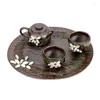 Teaware Sets Ceramic Tea Set Home Chinese Teapot And Teacup Tray Water Storage Table One Pot Two Cups