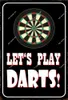 Spielen Darts Metallschild Zinnplatte Vintage Metall Wandaufkleber Retro -Stil Shabby Metal Plaque Zinnschild für Man Cave Club Bar Dekor Dekor