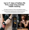 Watches Lenovo AMOLED Sports Armband Män Kvinnor Fitness Waterproof Smartwatch Heitta Sleep Monitor Fitness Tracker Smart Band 2023