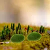 Decorative Flowers 8 Pcs Household Decor Moss Block Wall Ornaments Artificial Mossy Stones Flocking Faux Gardening Fake