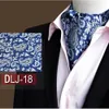 Mężczyźni Wysokiej jakości Paisley Floral Cravat Wide Ties Polka Dots Ascot Scarf BWTRS0114240409