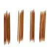 55/110pcs 11 -Größen 13 cm Bambusstricknadeln Häkelhaken doppelte, karbonisierte Bambusnadeln Pullover Weave Craft