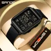 Sanda Digital Watch Men Military Army Sport Wristwatch Top Brand Luxury Lead Lead Watterplocating Male Male Clock Hight 6159