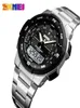 Skmei Watch Men039S Assista a relógios esportivos da moda Stap de aço inoxidável relógios masculinos Stopwatch cronógrafo