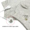 Conductive Silver Fiber Sock EMS Electric Massage Therapy Socks Cable Electrode Wire for Digital Massager Body Tens Unit Machine