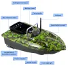 GPS Fishing Bait Boat with Single Bait Containers Automatic Bait Boat with Remote Control with 400-500M Remote Range 5200mAh