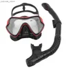 Tauchmasken JSJMS Neue professionelle aufblasbare Tauchmaske aufblasbare Schutzbrille Tauchbrillen Schwimmrohr Set aufblasbare Maske Y240410