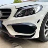 För Mercedes Benz C Class W205 C180 C200 C260 C43 AMG 2015 ~ 2018 Bil Front Bumper Spoiler Splitter Cover Fog Light Splitter Trim