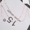 Pendant Necklaces 2022 Stainless Steel Necklace Clover Chain Luxury 18K Gold Plated Jewelry Gifts for Women Four Leaves Star Collar Multi Color 240410