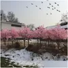 装飾的な花の花輪人工桜の樹木ランディングシミュレーションフラワーオーナメント3048610ドロップデリバリーホームガーデンフェストホームファク味
