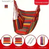 Hammocks Compact portable swing chair hanger easy to install high-capacity comfortable outdoor relaxation suitable for gardens beaches camping etcQ