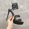 Sandalen Dameskledingschoenen Regeerbestrijding Versierde ontwerpers Women schoenen hakken