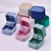 Delicate Handmade Vintage Velvet Pendant Necklace Boxes Gift Box Storage Ring Boxes Jewelry Packaging High-quality