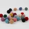 Hot Sales Polyester 15mm 20mm Pompons suaves Ball para pom pom pom bola artesanato decoração de casa de decoração de casca