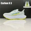 Allenatori di scarpe casual famose Hokah X3 One Carbon 9 Womens Running Golf Shoes Bondis 8 Atletic Fashion Mens Sconcetti Dimensioni 36-45