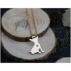 Pendant Necklaces 1Pcs Fashion Cute Chihuahua Necklace Metal Cartoon Dog Jewelry Golden Colors Plated Drop Delivery Pendants Dhm9Q