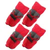 Hundekleidung 4 PCs PET PET-Schlupfschuhe Schutzstiefel für Regenschutztuchkordel bequem praktisch