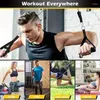 Widerstandsbänder 11pcs TPE -Band -Set Fitness Pull Seillastung mit Türankergriffe Tragbeutel Beine Knöchelgurte