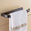 Handdoekring handdoekstaaf toilet handdoekhouder vaste messing zwart/chroom/goud/roos gouden/antieke badkameraccessoires