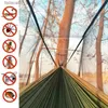 Hammocks Caminheiro de acampamento portátil leve e capa de chuva de capa de tenda à prova d'água Mosquito de pano de óleo 210T nylon hangerq1