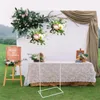 155 cm Metal Balloon Arch Stand Kit Wedding Birthday Party Backdrop Frame w/ Base Garden Flower Display Stand 240329