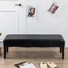 Waterproof PU Leather Bench Cover Anti Dust Rectangle Piano Bench Protect Elastic Slipcover Sofa Stool Ottoman Covers