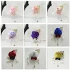 lovegrace Brooch Pins Men Wedding Corsage Silk Rose Boutonniere FakePearl Meeting Party PROM装飾ガール花gir