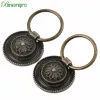 2Pcs 30mm Diameter Cabinet Drawer Handles and Knobs Vintage Round Ring Pull Knob for Cupboard Door Dresser Drawer,Antique Bronze