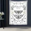 Psychedelische vlindertapijtwand hangende tarot hekserij tapiz hippie bohemian -stijl mysterieuze esthetiek kamer huisdecoratie