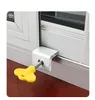 Window Lock Security Key Sliding Doors Restrictor Child Safety Anti-theft Door Stopper Household Improvement Hardware