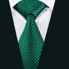 Pescoço amarra a moda verde lisão lison tie masculina com um novo conjunto de punho quadrado de colarinho de seda, projetado pelo designer de casamentos de negócios Barry.Wang! C240410