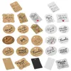 100pcs/lot Hanging Tags 'Thank you for celebrating with us' Labels with Hemp Ropes Rectangle Kraft Paper Card Gift Wrap Note