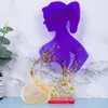 Baby Memorial Photo Frame Silicone Molds Heart Shaped Pregnant Mom Epoxy Resin Mould for DIY Epoxy Resin Crafts Home Decoration