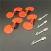 20 pcs de poulet Verêtres Red Matières en plastique N °