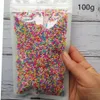 100g Snowflake Polymer Hot Soft Clay Sprinkles Colorful for Crafts plastic klei Tiny Cute Mud Particles Blue White Snow