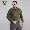 Armada ao ar livre Autumn Sports Sports respiráveis Camisa tática Men Thin Quick Dry Exército Treinando Treinamento de bolso de bolso Camisa de pesca de lapela