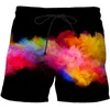 Men's Shorts 2024 Short Pants Speckled Tie Dye Pattern 3D Print Casual Streetwear Board Fashion Sportswear Beach Male