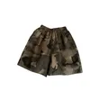 Boys camouflage shorts kids letter patch embroidery loose short pants 2024 summer children washed soft casual shorts Z7625