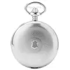 Retro Vintage Silver Pocket Watch Men Femmes Habandage à la main Squelette Double Hunter Pendant FOB chaîne Reloj de Bolsillo